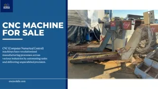 Explore High-Quality CNC Machines for Sale at CNC Tools LLC