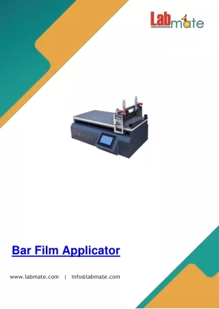 Bar-Film-Applicator