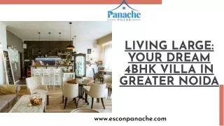 "Luxurious Living at Its Finest: Escon Panache 8586888555"