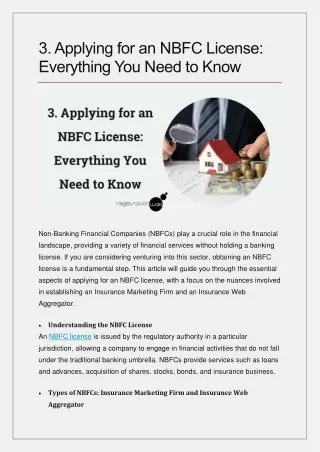 3. Applying for an NBFC License: Everything You Need to Know