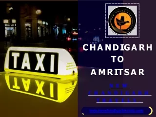 Chandigarh to  Amritsar taxi service (1)