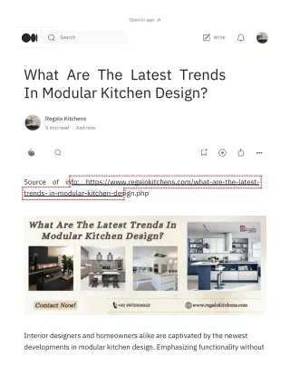 What Are The Latest Trends In Modular Kitchen Design?