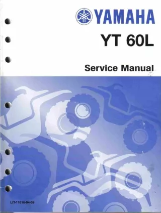 1984 Yamaha YT60L Tri-Zinger Service Repair Manual