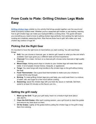 From Coals to Plate_ Grilling Chicken Legs Made Easy - Google Docs