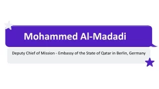 Mohammed Al-Madadi - An Accomplished Expert - Doha, Qatar