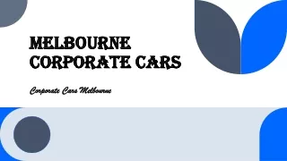 Luxury Airport Transfers Melbourne