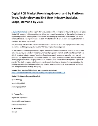 Digital PCR Market