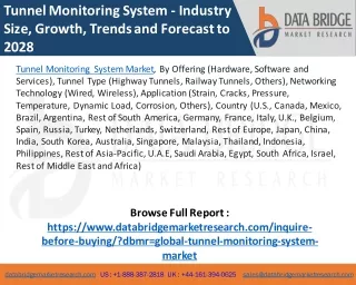 Tunnel Monitoring System Market – Industry Trends and Forecast to 2028