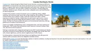 Crandon Park, Key Biscayne: A Coastal Haven for Adventure