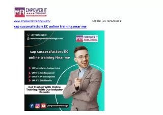 sap successfactors EC online training near me