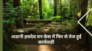 अडानी हसदेव वन केस में फिर से तेज हुई कार्यवाह