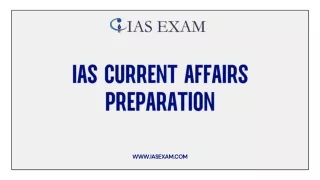 IAS Current Affairs Preparation