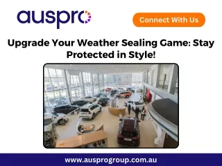 Upgrade Your Weather Sealing Game Stay Protected in Style!