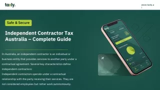 Independent Contractor Tax Australia – Complete Guide