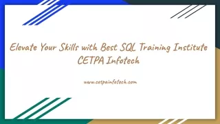 Best SQL Training Institute