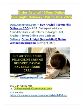 Order Artvigil 150mg Online Overnight Delivery USA to USA 2024