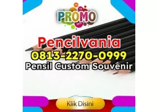 PROMO! WA 0813-2270-0999 Jual Pensil Custom Label Murah Bali Pematangsiantar Maklon Pencil PVA