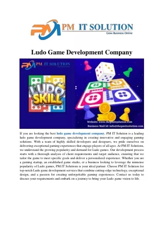 Ludo Game Development Company