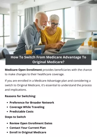 How To Switch From Medicare Advantage To Original Medicare?