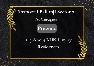 Shapoorji Pallonji Sector 71 At Gurugram - Brochure