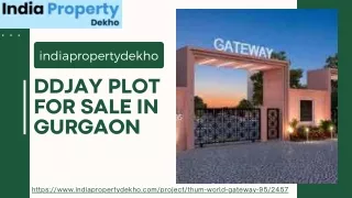 DDJAY Plots in Gurgaon