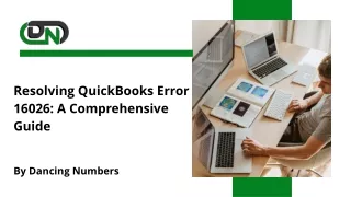 Resolving QuickBooks Error 16026 A Comprehensive Guide