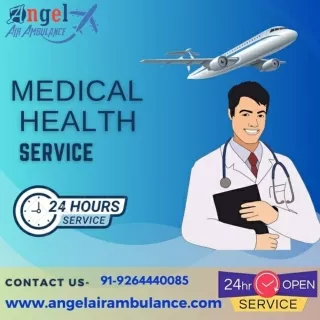 Get Angel Air Ambulance Service in Patna with No-1 Ventilator Support