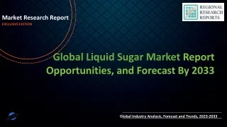 Liquid Sugar Market Worth USD 123.38 Million by 2033