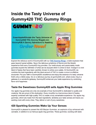 Delta 9 THC Gummies | Delta 9 THC Rings & Belts gummies | Gummy 420