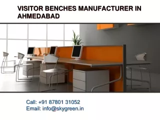 Visitor Benches Manufacturer in Ahmedabad