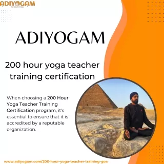 200 Hour Yoga Teacher Training Certification: A Comprehensive Guide