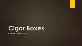 Custom Cigar Boxes