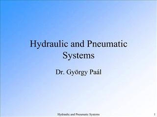 Hydraulic and Pneumatic Systems