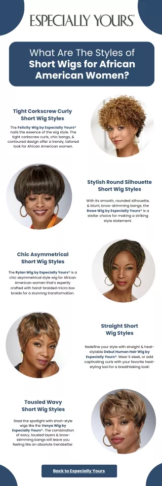 What Are The Styles of Short Wigs for African American Women?