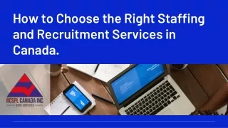 How to Find the Best Staffing and Recruitment Services in Canada.