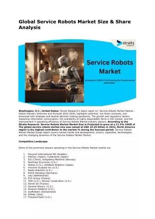 Global Service Robots Market Size