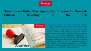 Dubai visa for Sweden citizens from the United Kingdom