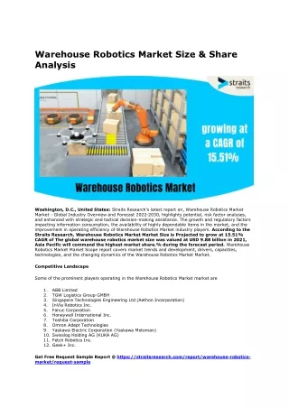 Warehouse Robotics Market Size