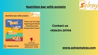 nutrition bar with protein ppt