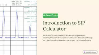 Introduction to SIP Calculator 21-2-24