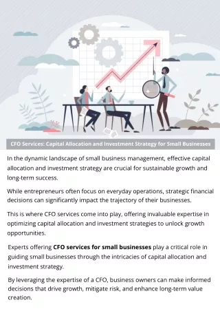 CFO Services: Capital Allocation and Investment Strategy for Small Businesses