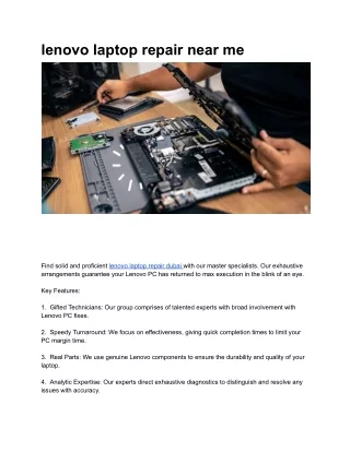 lenovo laptop repair near me