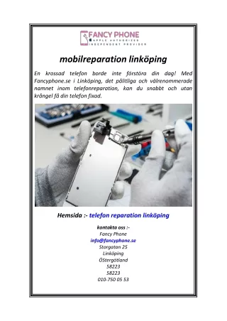 mobilreparation linköping