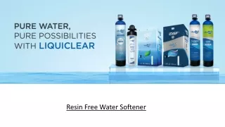 Resin Free Water Softener