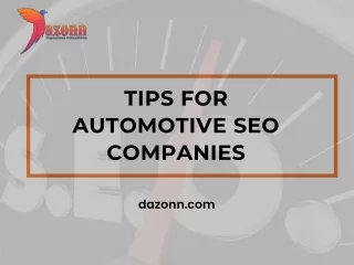 Automotive SEO Strategies to Follow!