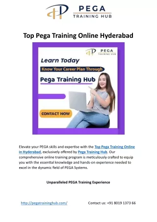 Top Pega Training Online Hyderabad