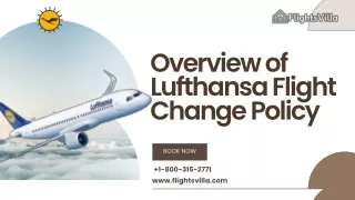Overview of Lufthansa Flight Change Policy