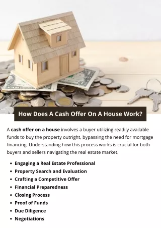 How Does A Cash Offer On A House Work?