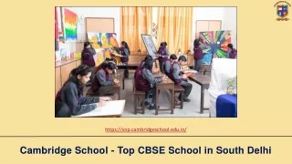 Top CBSE School In South Delhi