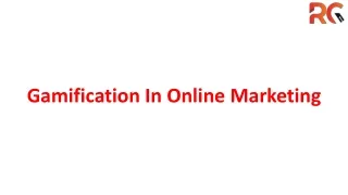 Gamification in Online Marketing course in hyderabad